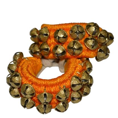 16 No. Ghungroo Best Quality 3 Line Big Dancing Bells Ghungroo Pair Handmade Indian Classical Dance Accessories Ghungru Red Pad Prisha India Craft ® Kathak Ghungroo 